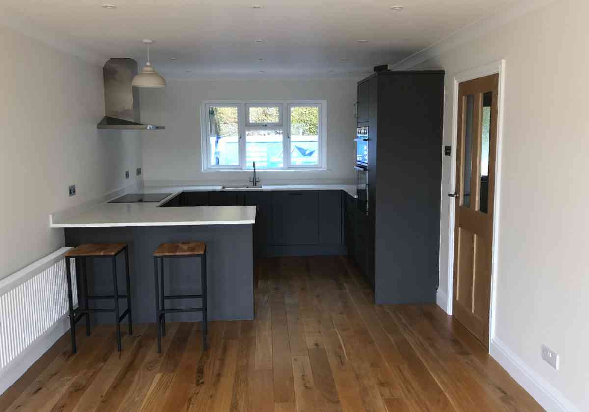 The completed kitchen